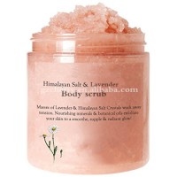 Exfoliating Himalayan Salt Body Scrub With Lavender Essential Oils and Sweet Almond Oil